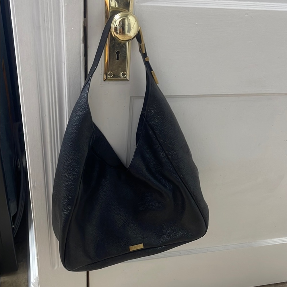 Vince Camuto Black Leather Shoulder Bag